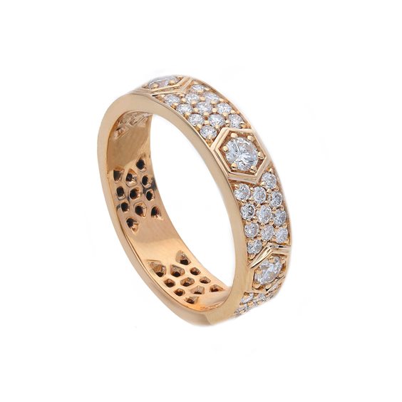 Anello Gioielleria Dossena  Donna in Oro Diamante 1.37 Ct 275166BR - 275166BR